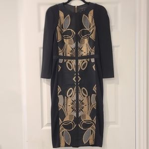 Elegant Black and Gold Dress